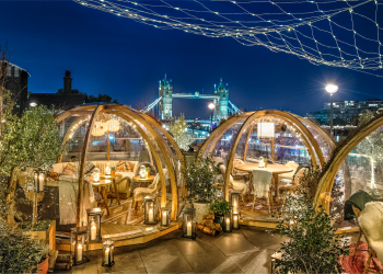 Coppa Club, London’s Glass Igloo Viewing Restaurant